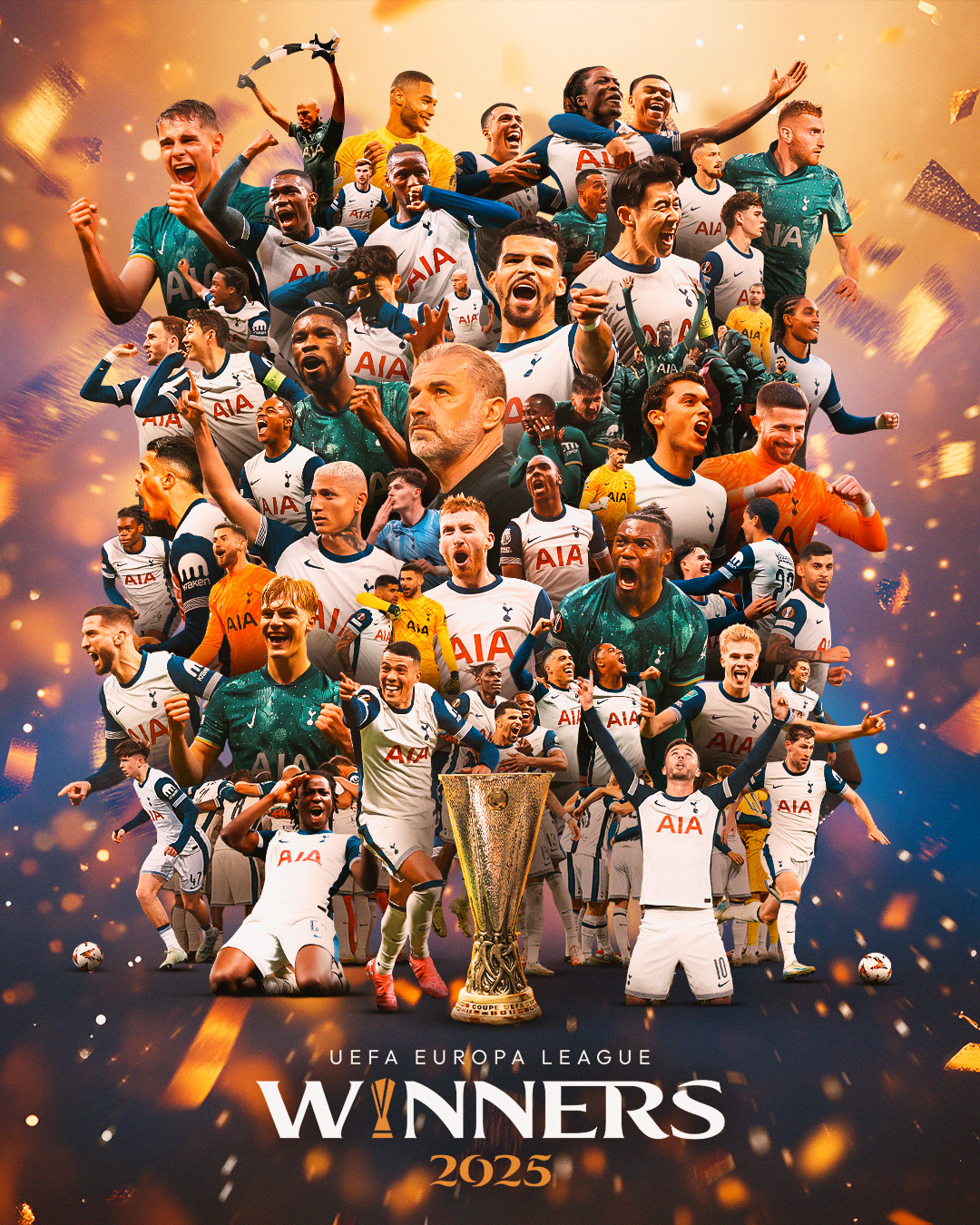 孙兴慜：我是热刺传奇，带领热刺夺得欧联杯并